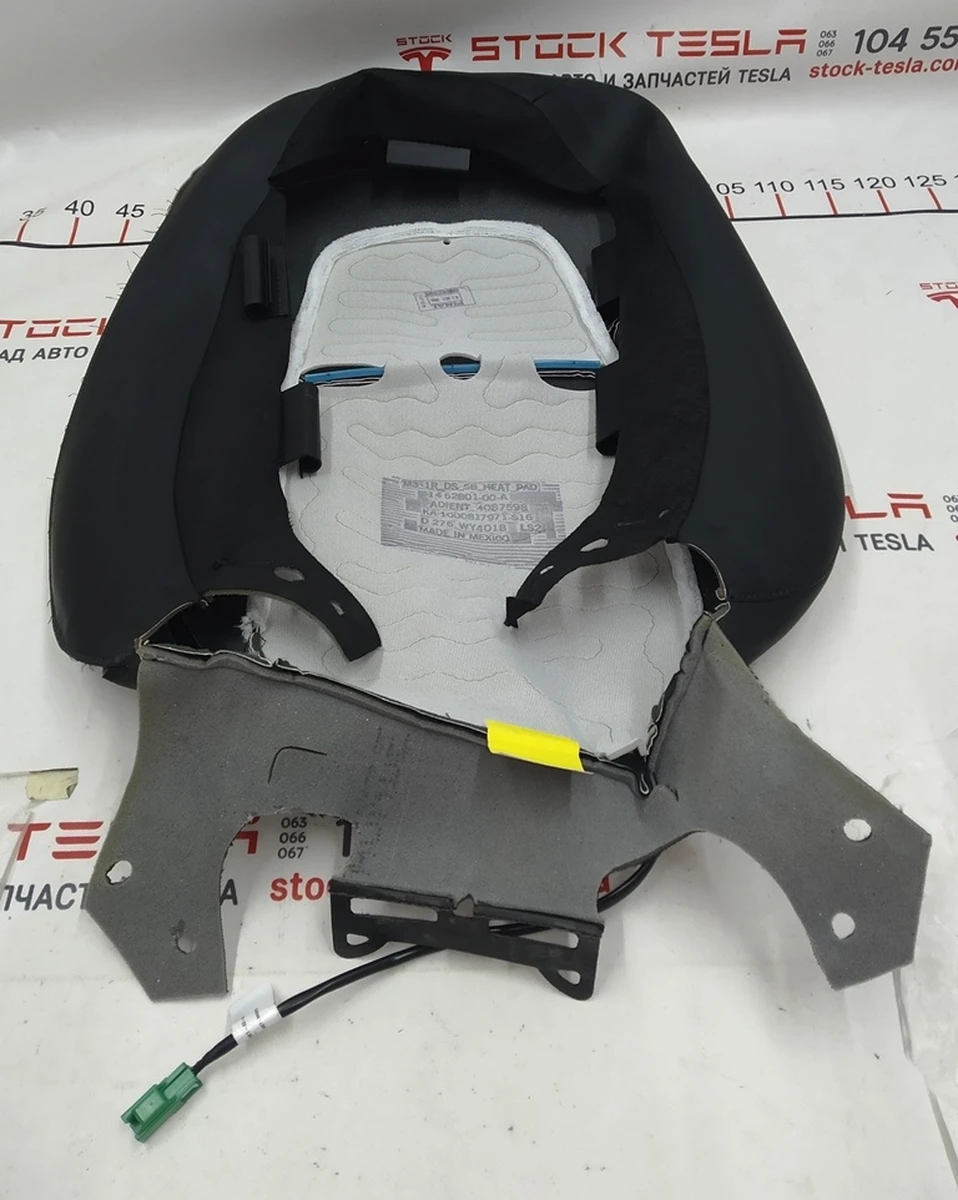 3 Обшивка спинки водійського сидіння з підігрівом PREM PUR BLACK (з пошкодженням) Tesla Model 3, Model Y 1452890-91-J