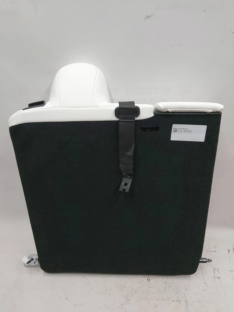 4 Спинка сидіння 2-го ряду подвійна PUR WHITE у зборі з центральним підголовником та підлокітником Tesla Model 3 7654329-02-C