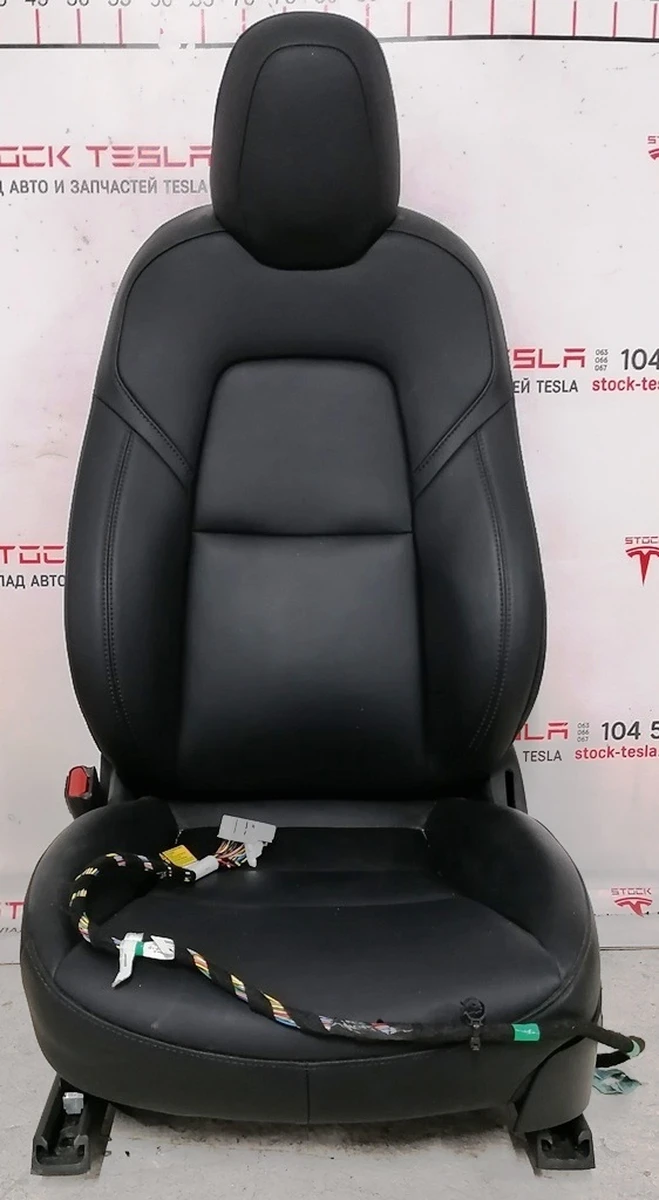 1 Сидіння водійське PREM PUR BLK без переднатягувача ременя безпеки Tesla model 3 7654322-01-B