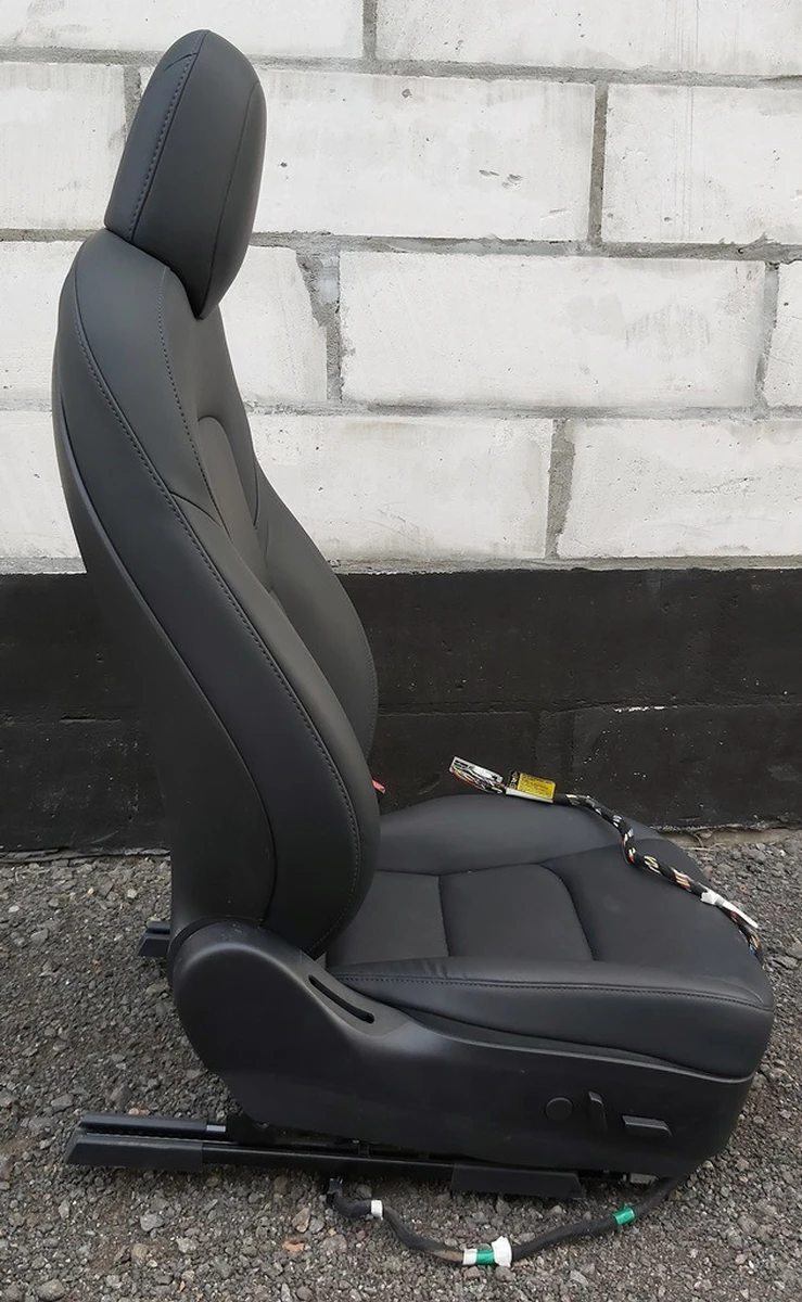 2 Passenger seat assembly (heated without seat belt pretensioner) PREM PUR BLK Tesla model 3 7654324-01-B