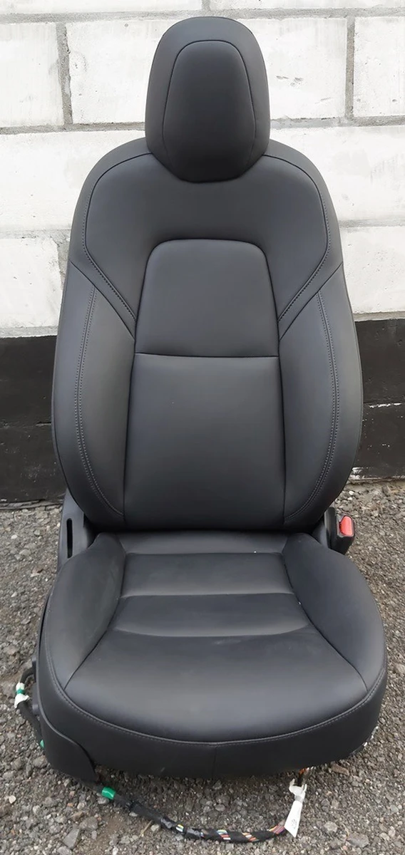 2 Passenger seat assembly (heated without seat belt pretensioner) PREM PUR BLK Tesla model 3 7654324-01-B