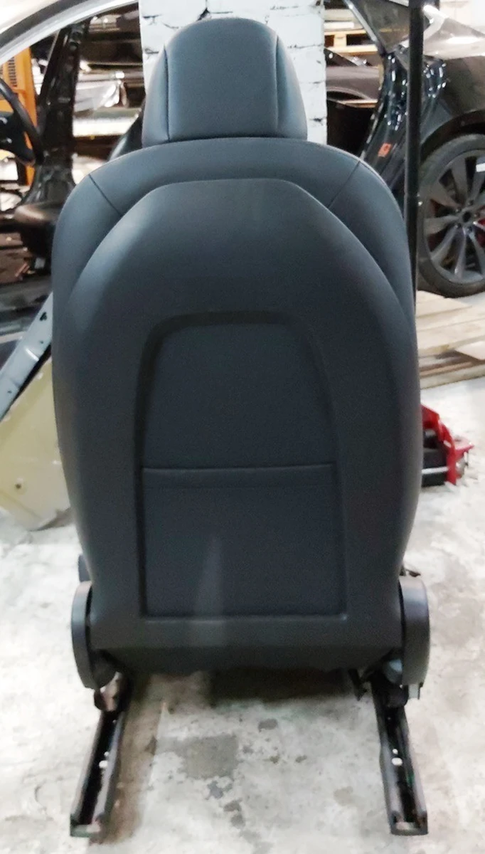 2 Heated passenger seat without adjustment block, buttons, pretensioner, sensor, airbag, slider PREM PUR BLK Tesla model 3, model Y 7654324-01-B
