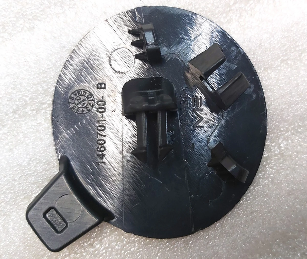 2 TOW HOOK COVER - FRONT FASCIA for painting Tesla model 3 1460701-00-B