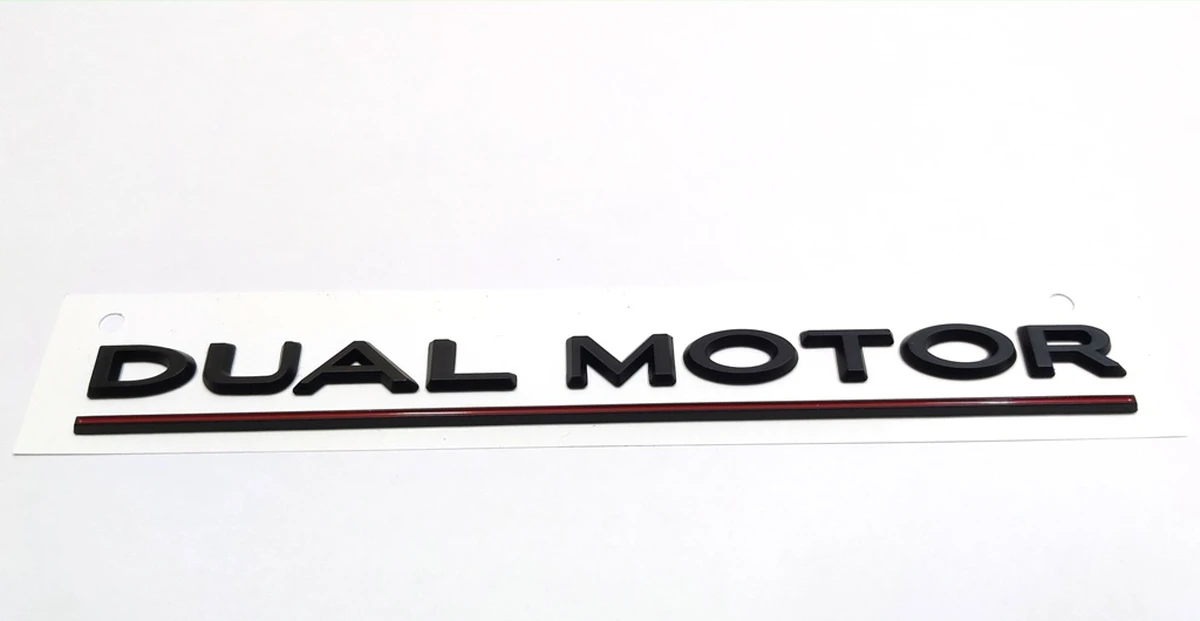 5 M3 DUAL MOTOR PERFORMANCE BADGE, EF black-red Tesla all models 1484849-00-A