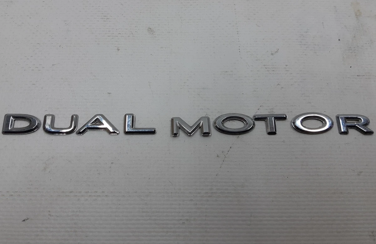 15 Емблема "DUAL MOTOR" кришки багажника Tesla Model X, Model Y 1484848-00-B