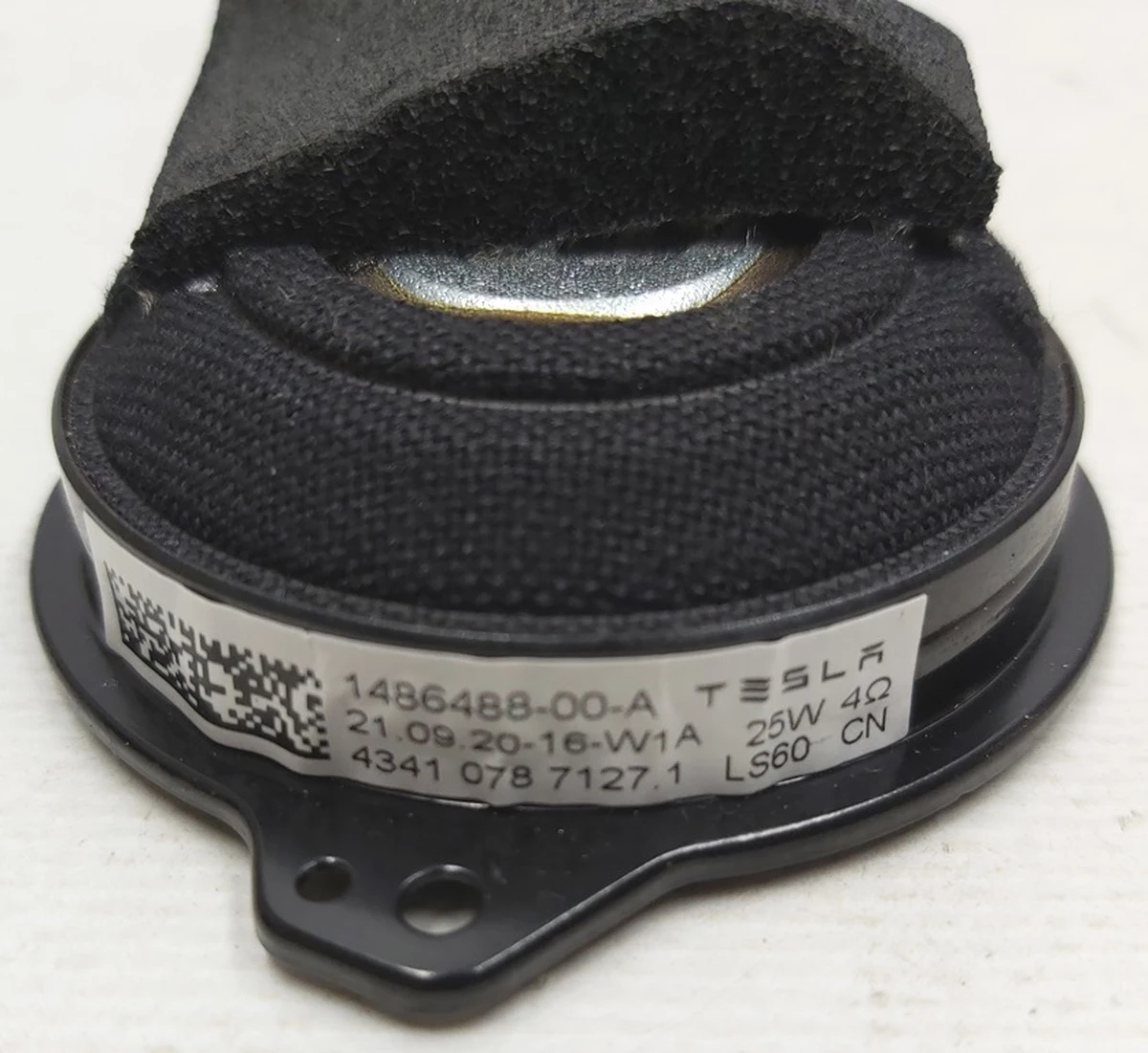 9 AUDIO, SPEAKER, FULL RANGE, 60MM 25W Tesla Model S Feb 2021, Model X Mar 2021, Model 3, Model 3 Jan 2024, Model Y, Model Y Feb 2025 1486488-00-A