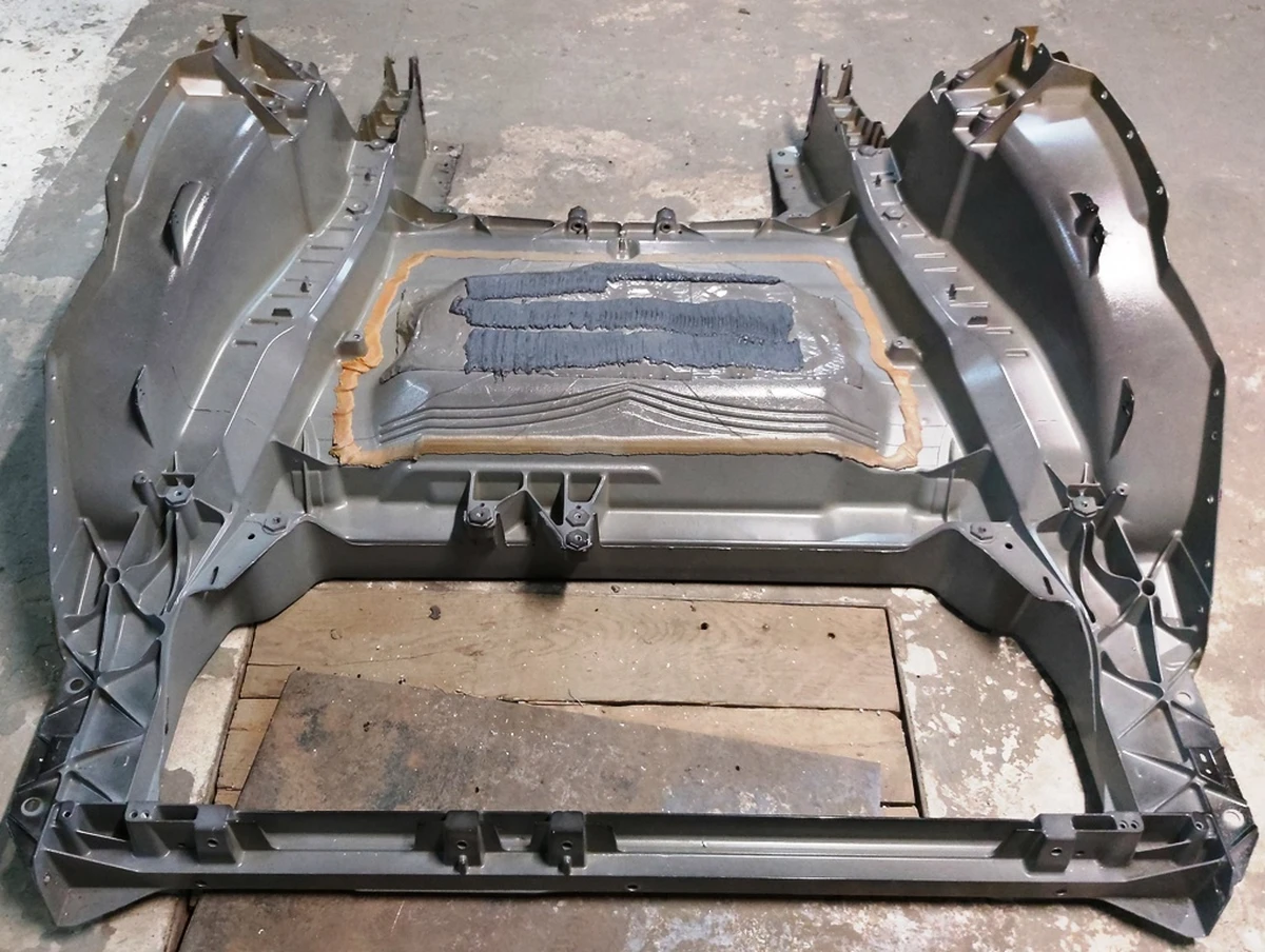 7 Задняя часть кузова в сборе монолит Tesla model Y 1587451-S0-E