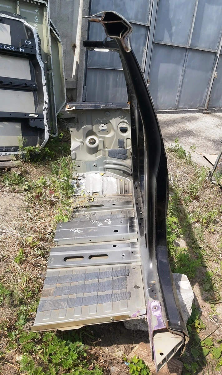 Кузов боковая часть правая стойки A и B с лонжероном в сбореTesla model Y 1487568-S0-D