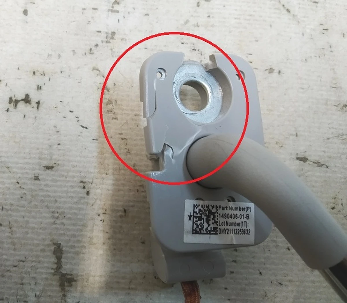 2 Козирок сонцезахисний правий пасажирський PROVIDENCE (текстиль) пошкоджений Tesla model Y 1490406-01-B