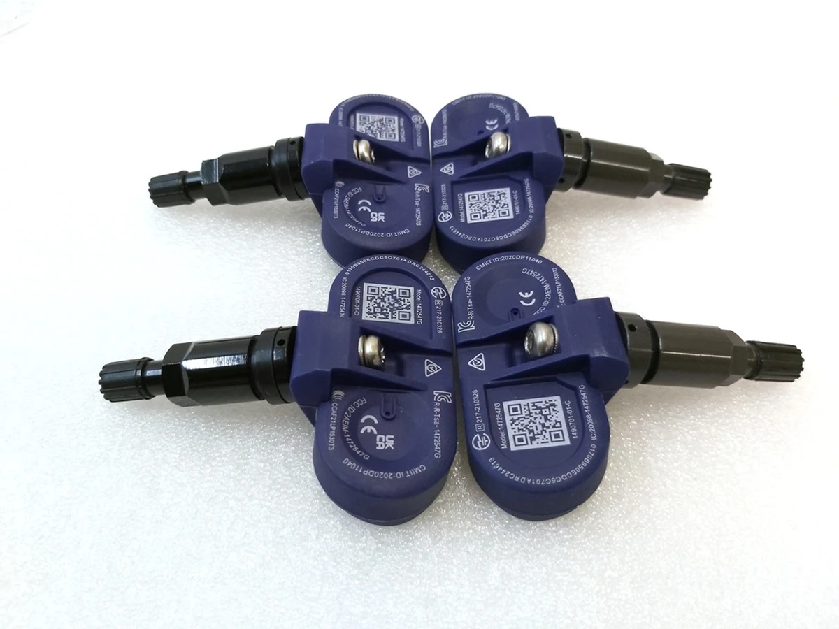1 Комплект датчиков давления в шинах TPMS 433 MHz BLUETOOTH с гильзой и колпачком 4 штуки Tesla model S(21), model X(21), model 3, model Y 1490701-01-D