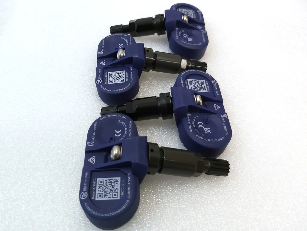 1 Комплект датчиков давления в шинах TPMS 433 MHz BLUETOOTH с гильзой и колпачком 4 штуки Tesla model S(21), model X(21), model 3, model Y 1490701-01-D