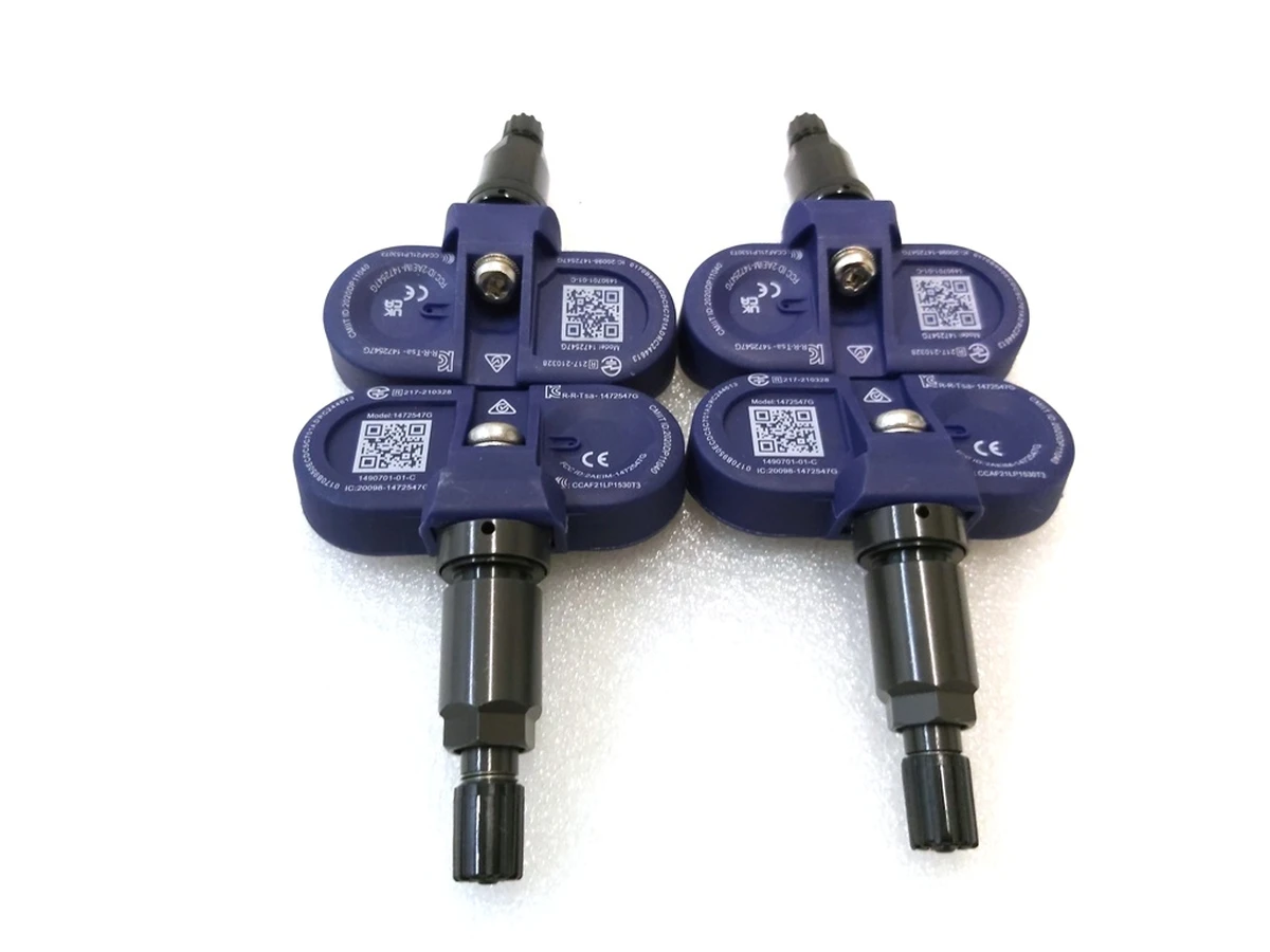1 Комплект датчиков давления в шинах TPMS 433 MHz BLUETOOTH с гильзой и колпачком 4 штуки Tesla model S(21), model X(21), model 3, model Y 1490701-01-D