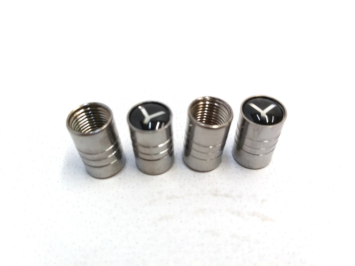 4 Set of caps (4 pieces) TPMS sensor 3D "Y" SILVER Tesla Model Y, Model Y Feb 2025 1034602 1074812 1490750