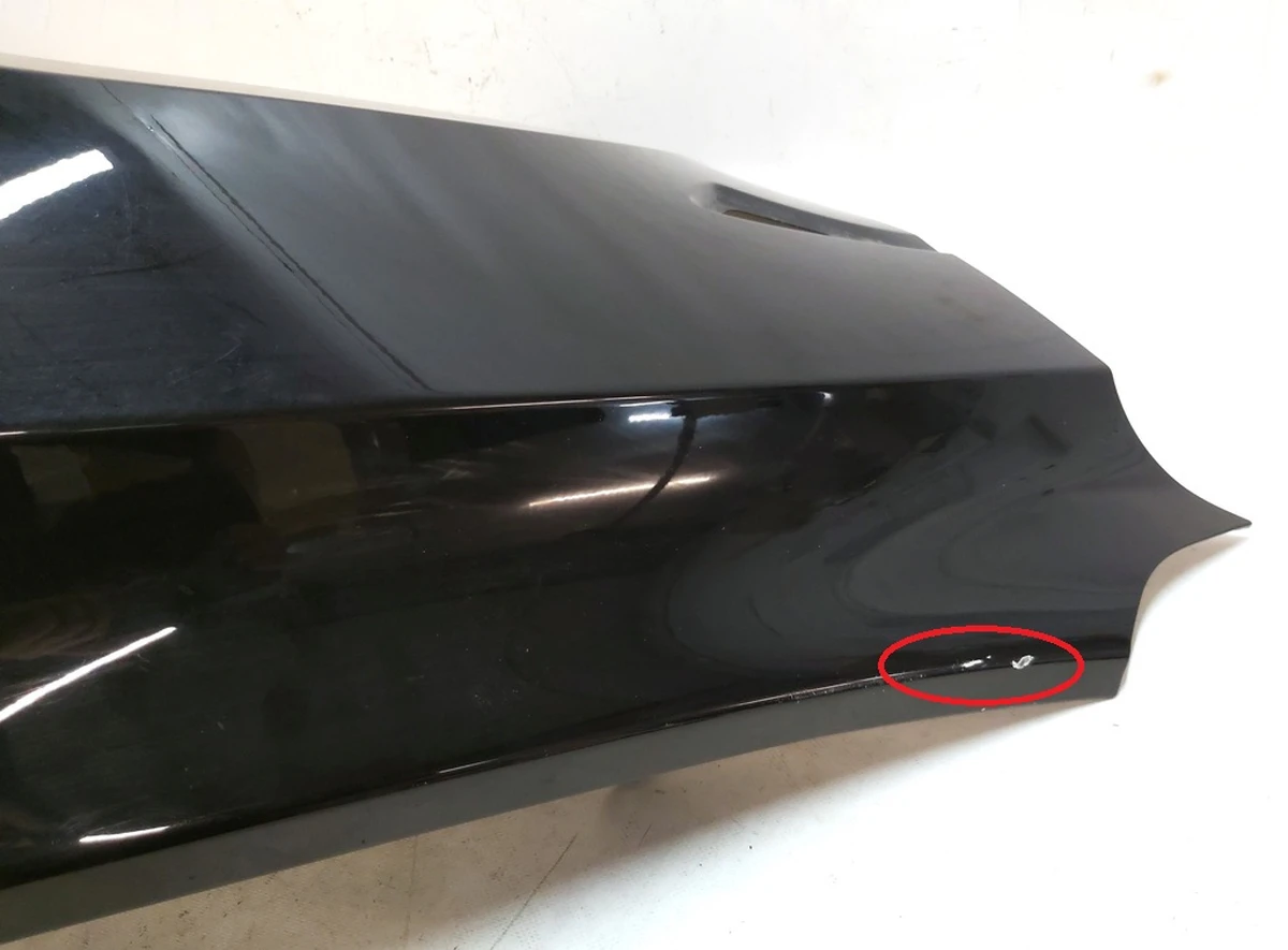 2 Крило переднє праве SOLID BLACK-PBSB із пошкодженням Tesla model Y 1493452-01-A