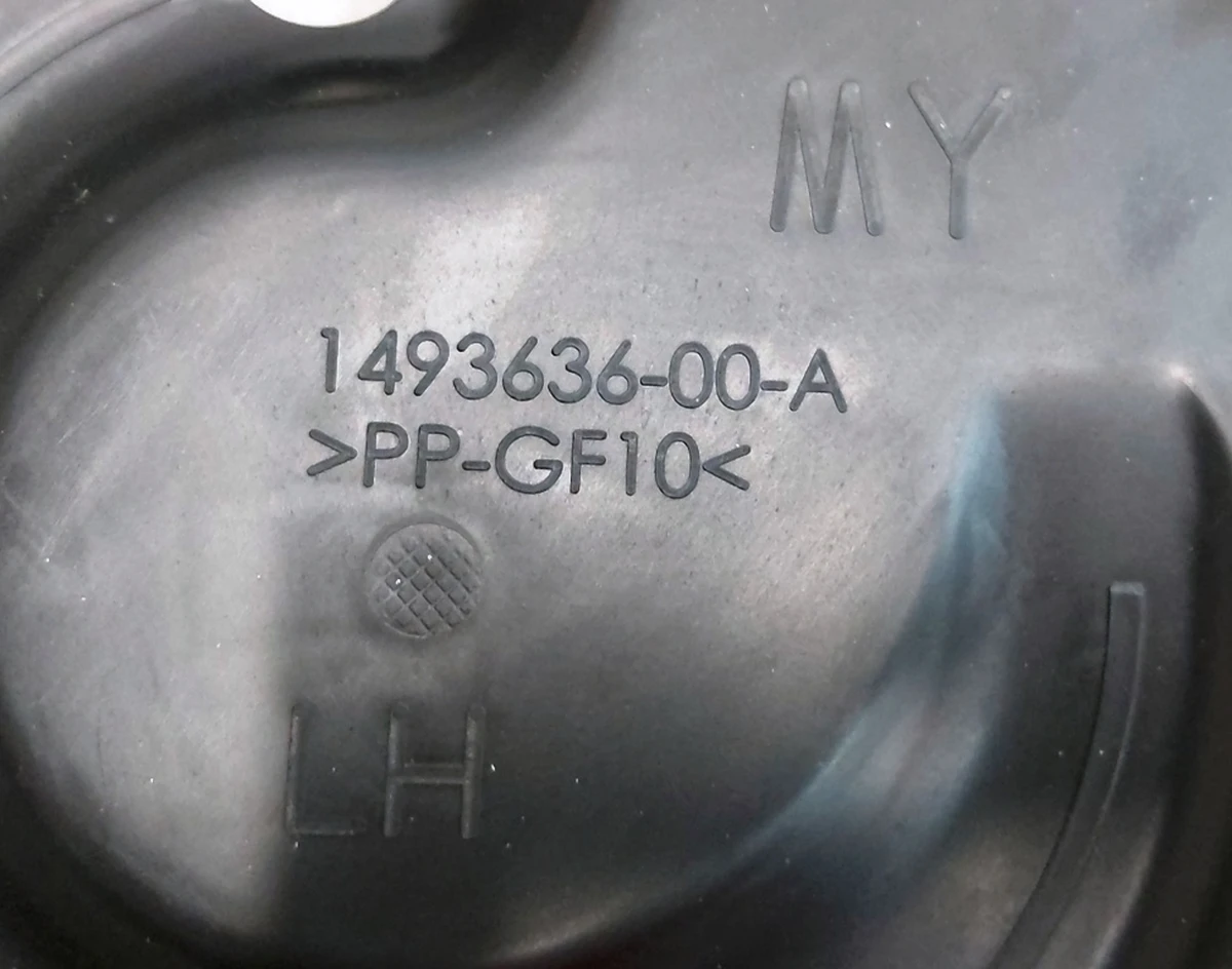 6 REAR SUSPENSION AERO COVER, LH Tesla Model 3, Model 3 Jan 2024, Model Y 1493635-00-A 1111302-00-B