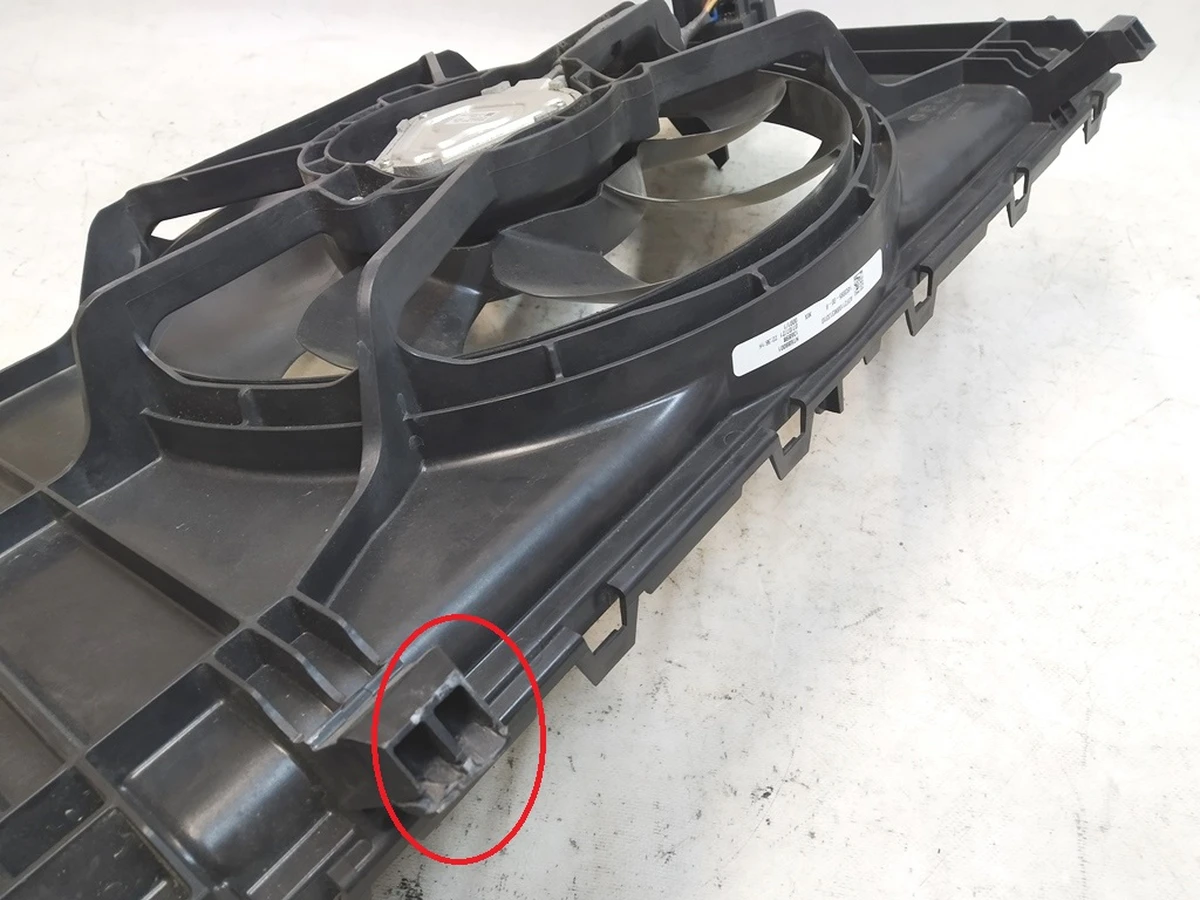 4 Вентилятор системи охолодження без втулок та подушок Tesla model 3 1494174-00-A