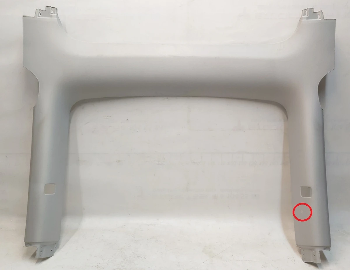 2 Обшивка стелі панорамного даху PROVIDENCE GREY задня Tesla model Y 1593719, 1490404