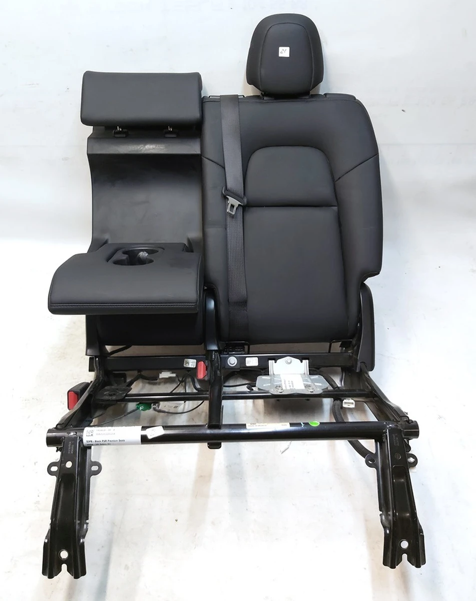 1 Спинка сидіння 2-го ряду подвійна PUR BLK у зборі з підголовниками та центральним підлокітником Tesla Model Y 3907891-01-A