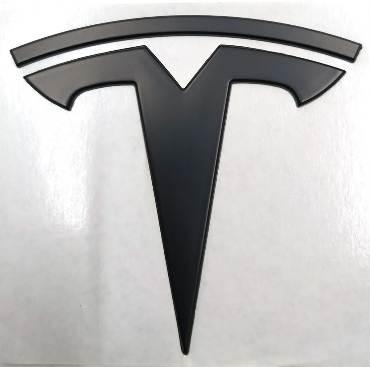 3 M3 Front T-Badge BLACK MATT NEW Tesla model 3 1494949-00-A