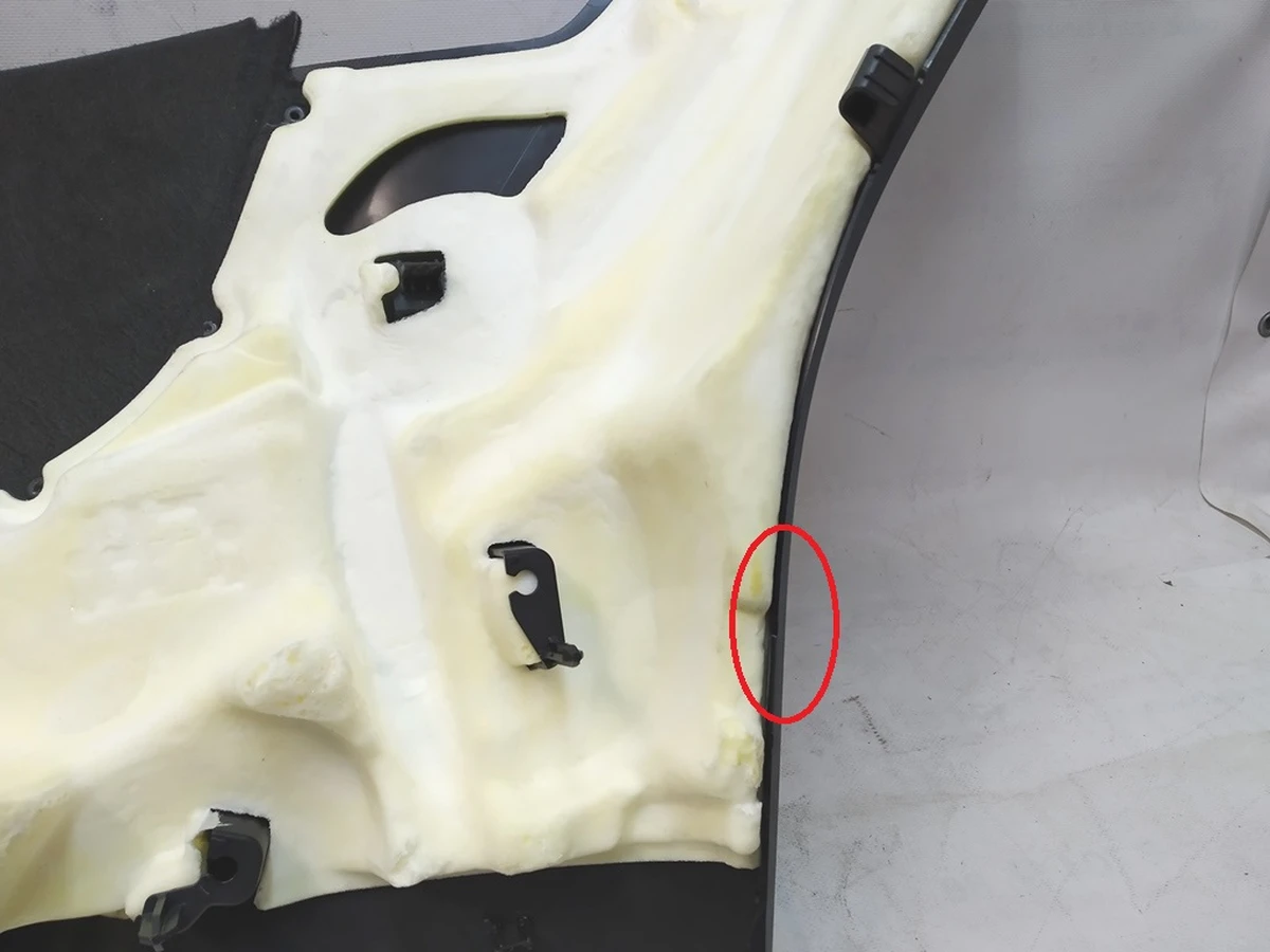 6 End item, trunk side trim Left hand, Tesla Model Y 1493076-98-B