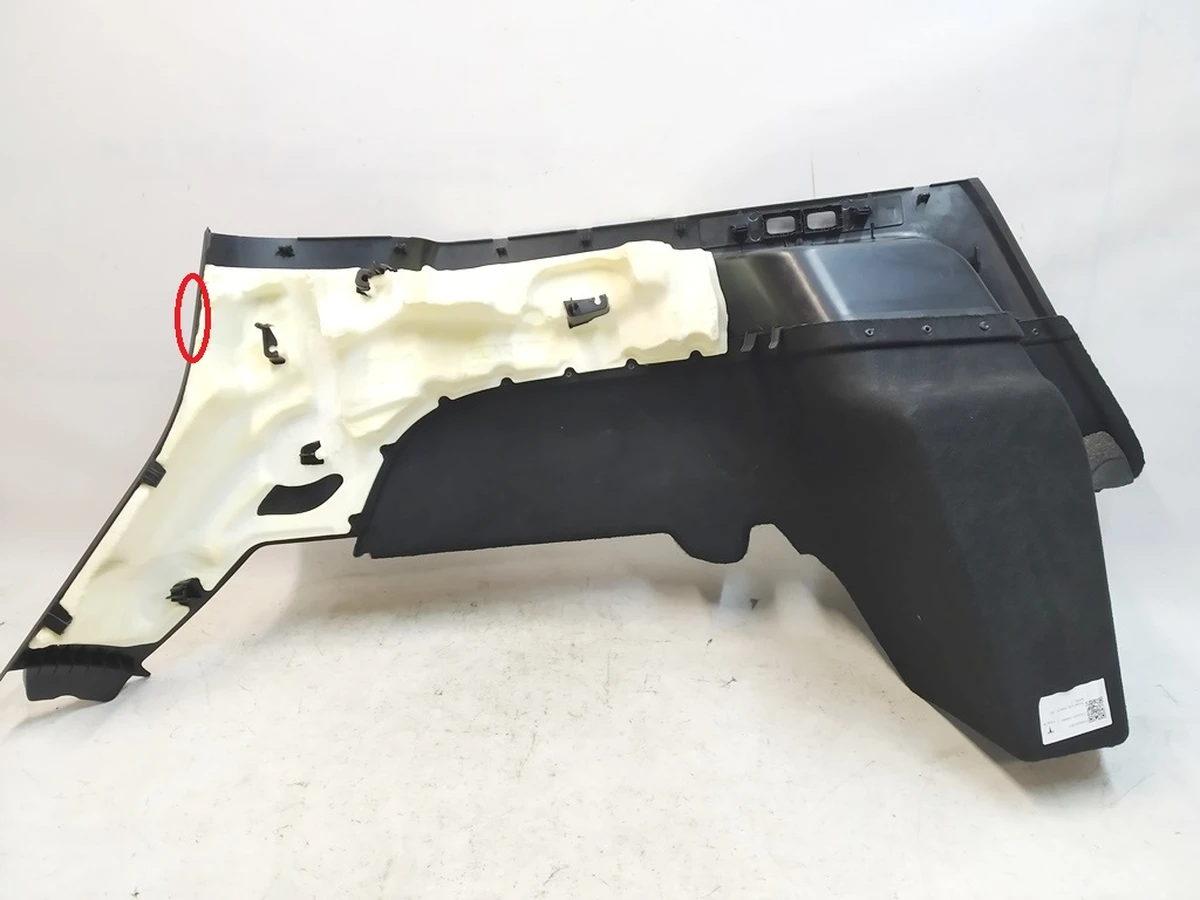 6 End item, trunk side trim Left hand, Tesla Model Y 1493076-98-B