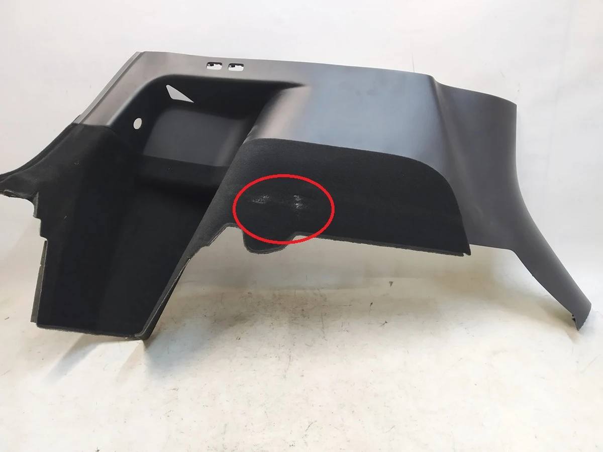 6 End item, trunk side trim Left hand, Tesla Model Y 1493076-98-B