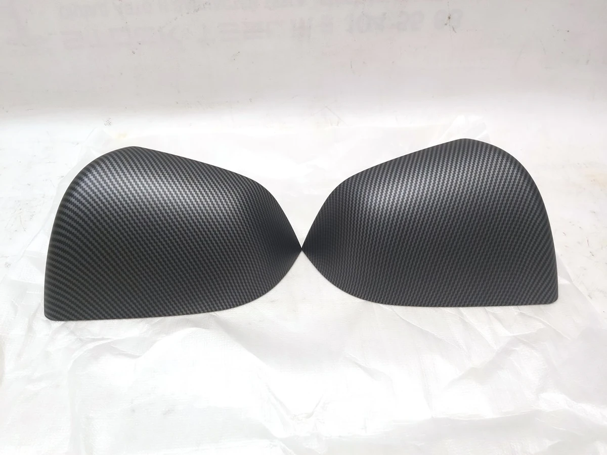 3 Комплект накладок дзеркал зовнішніх на шкаралупу Matte Carbon Fiber Tesla model Y 1495593-1495594