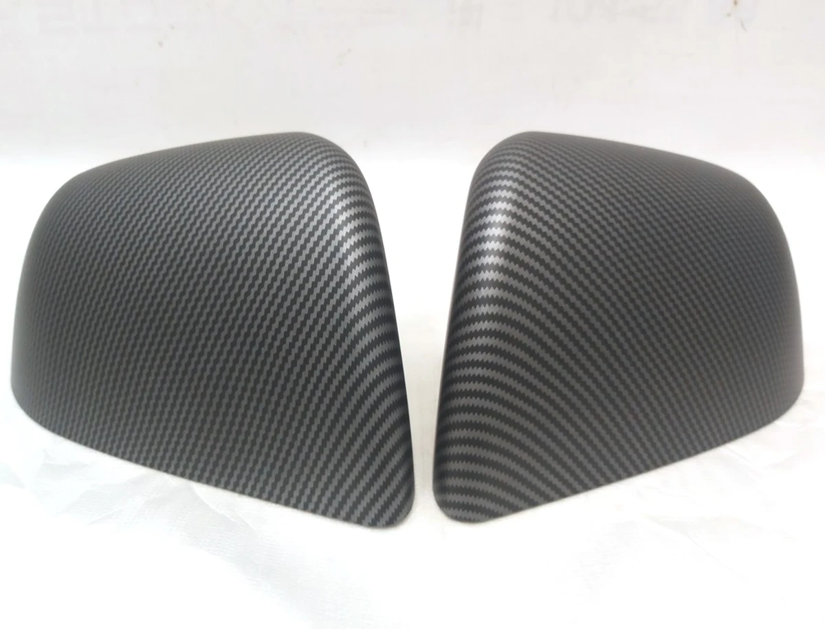 3 Комплект накладок дзеркал зовнішніх на шкаралупу Matte Carbon Fiber Tesla model Y 1495593-1495594