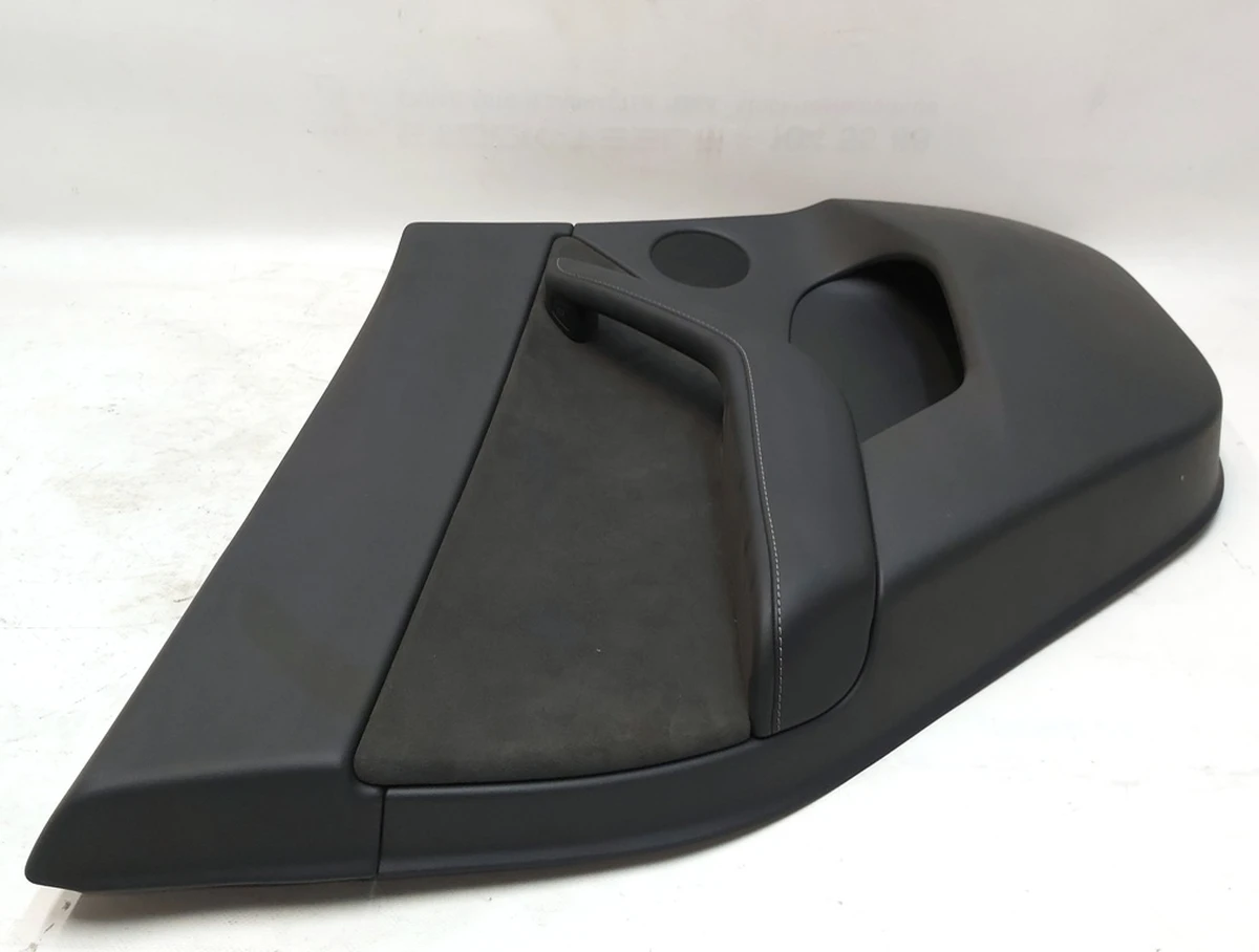 1 DOOR TRIM ASY, RR LH, LHD with bl. reg. glass and dynam. PREM BLACK Tesla model Y 1497296-91-C