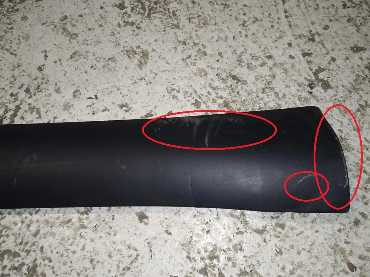 1 Накладка порога ліва рокерна панель (структурна) з пошкодженнями Tesla model Y 1497740-00-B