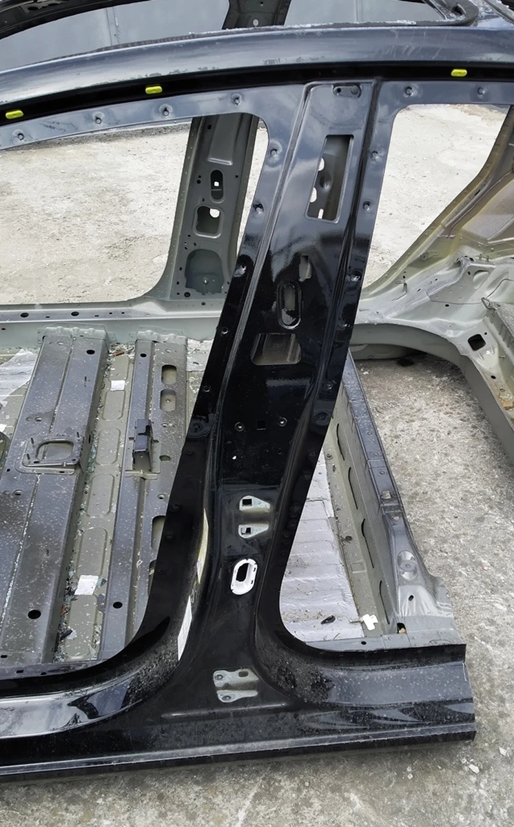 3 Left B-pillar body panel (middle) with roof assembly Tesla model 3 1504887-S0-A