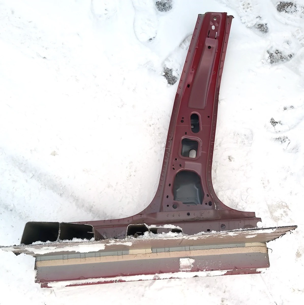 3 Кузовна панель правої стійки B (середньої) без верхньої частини PPMR Tesla model 3 1504888-S0-A