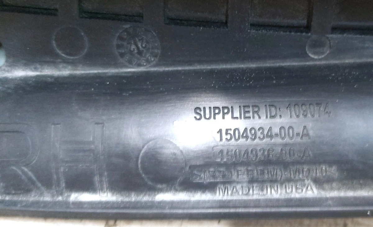 14 ASY KIT, NVH COWL TRIM, LEFT HAND DRIVE RH Tesla model 3 1504932-00-A