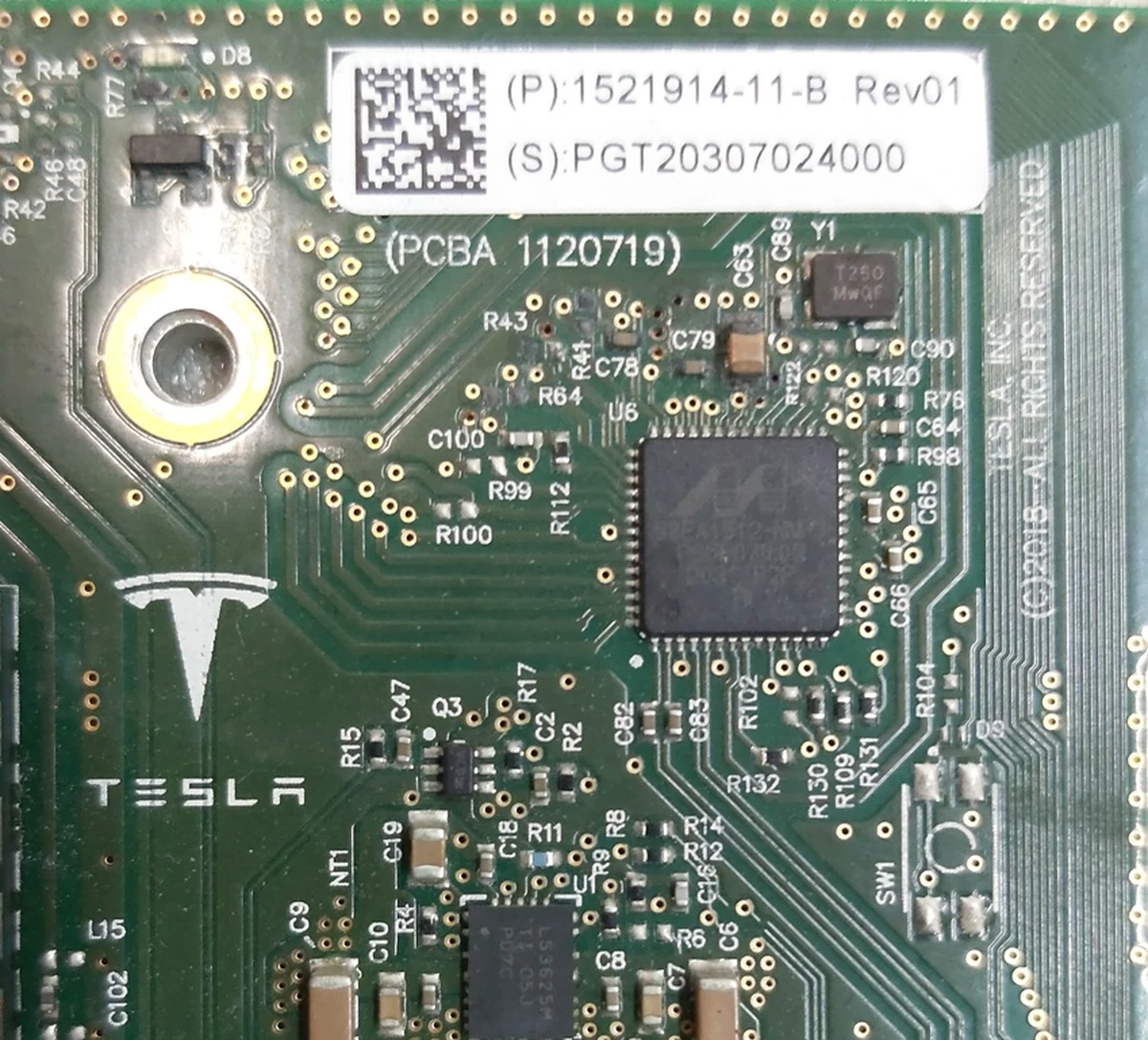 FUSED,TST&amp;CONFIG CONNECTIVITY CARD,NA Tesla model S REST, model X, model 3, model Y 1521914-S1-B