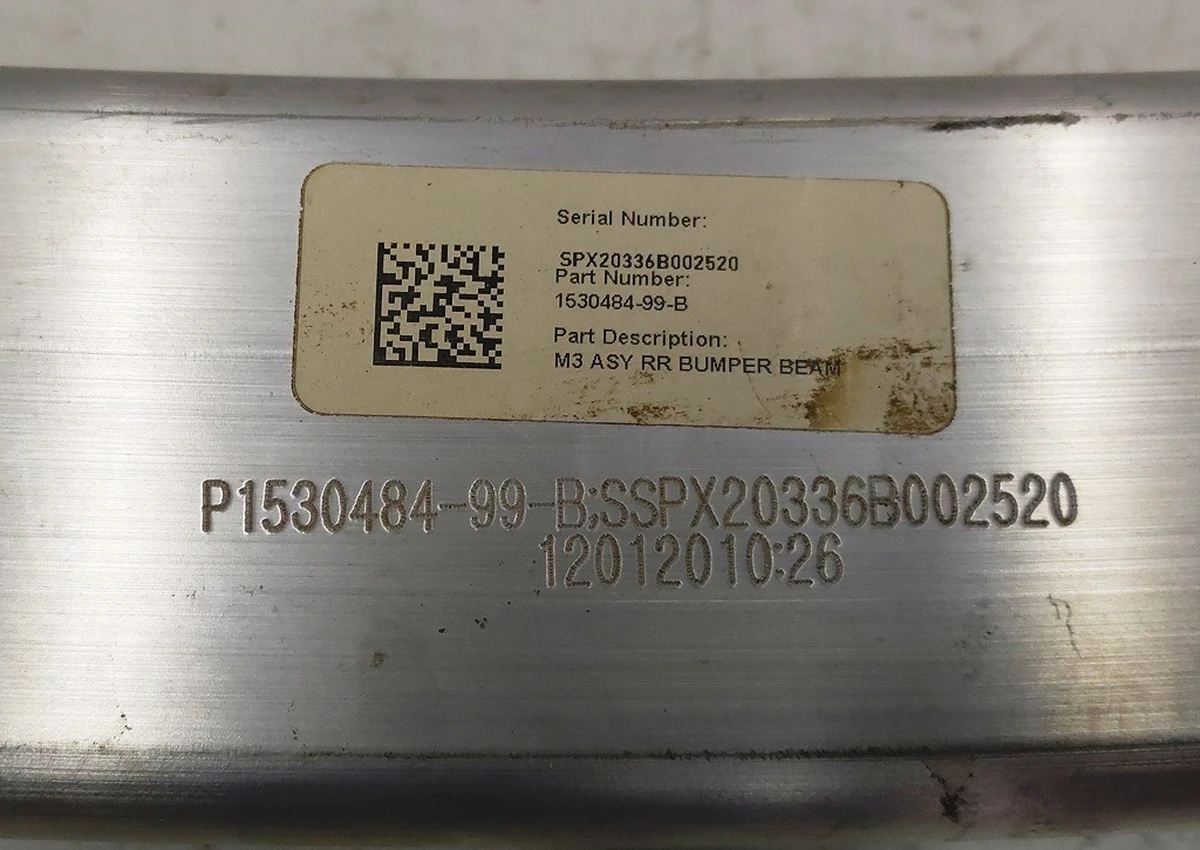 1 Усилитель бампера заднего Tesla Model 3, Model 3 Jan 2024 1095314-00-C