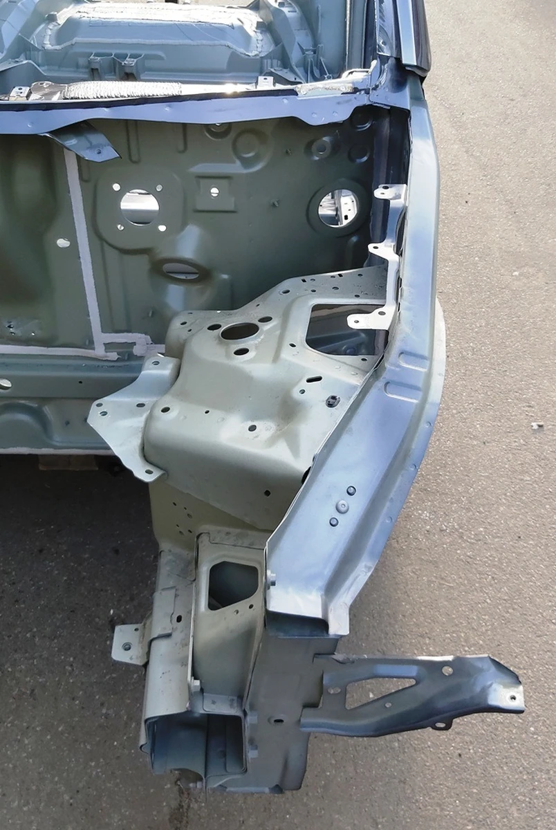 Четверть передняя левая стойка "A" с лонжероном в сборе PMNG Tesla model Y 1080463-S0-B