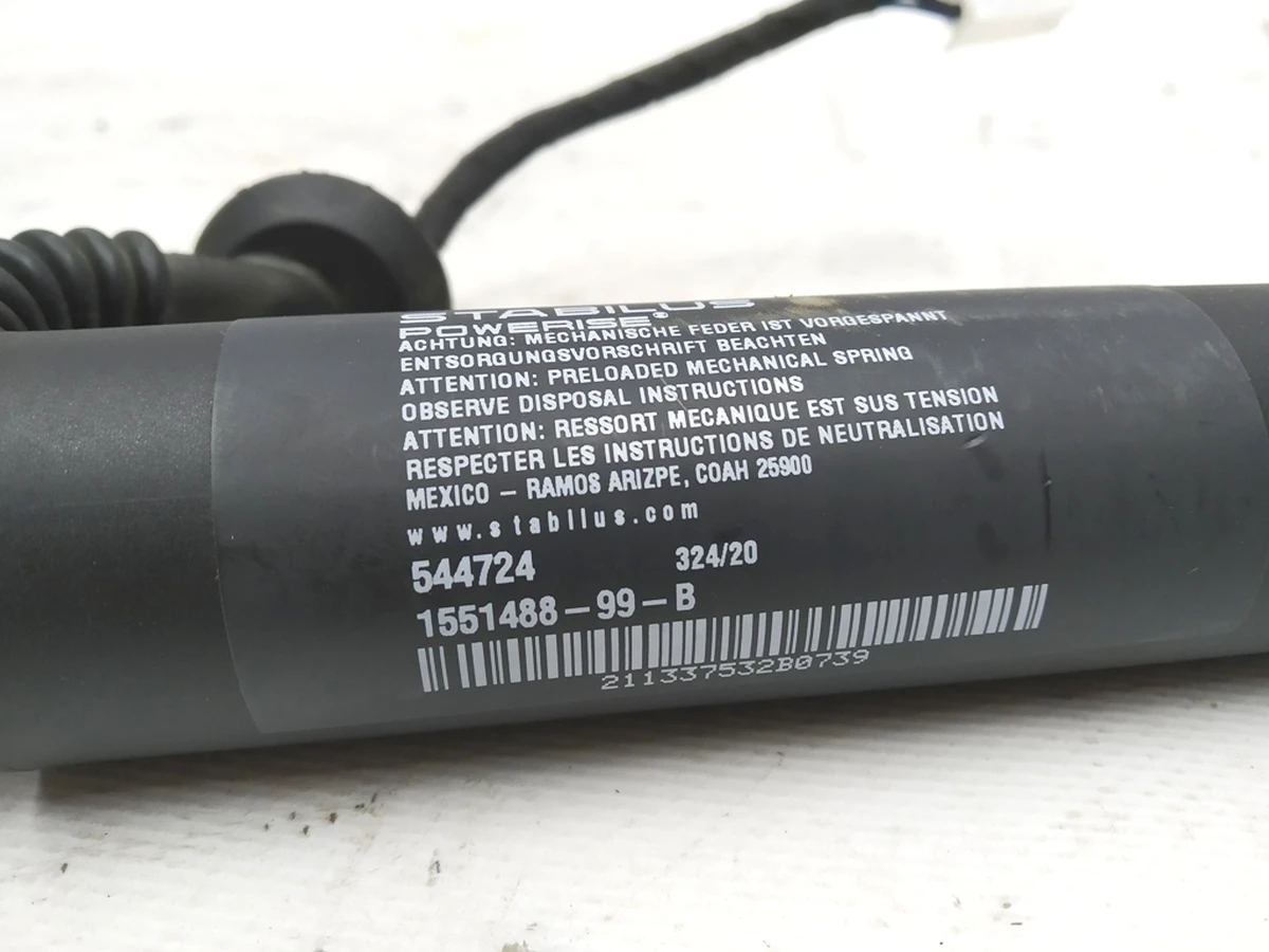5 TRUNK LEFT HAND POWER STRUT Tesla Model 3 REST 1551488-00-C