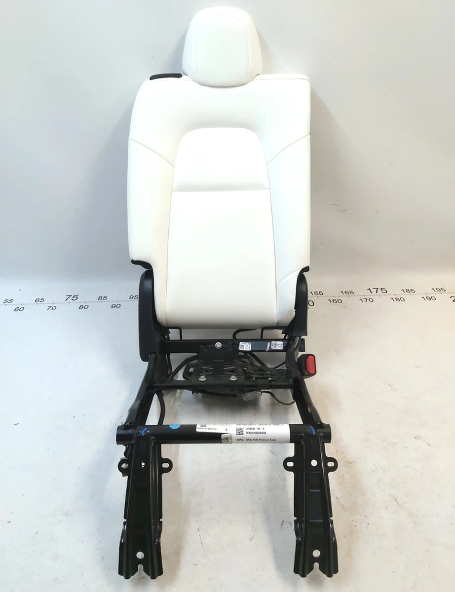 2 Спинка сидіння 2-го ряду одинарна PUR WHT у зборі з підголівником Tesla Model Y 3907892-02-E 1494840-00-A