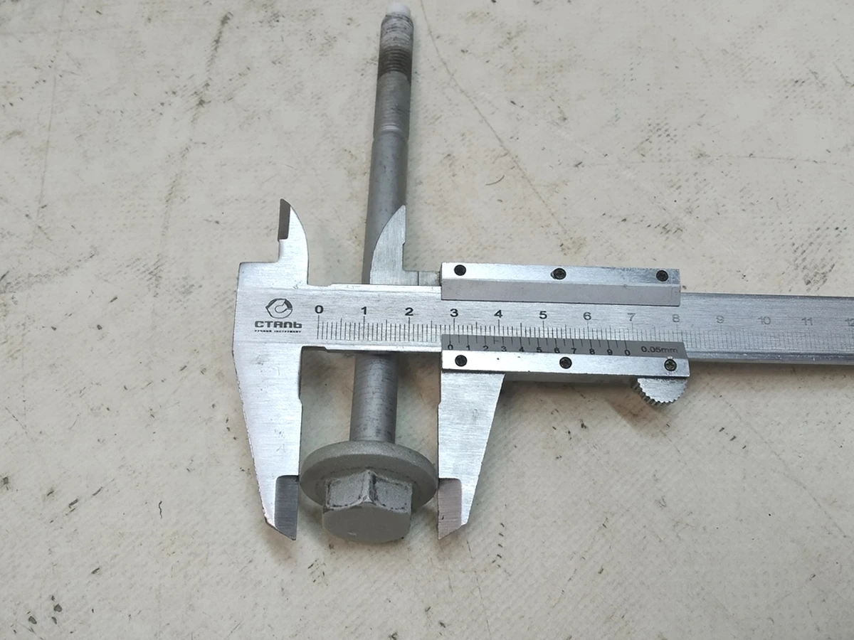 6 Болт лонжерона BOLT,HF,M10-1.5X157,[149],G0110,PC Tesla Model 3, Model 3 Jan 2024, Model Y 1552976-00-A