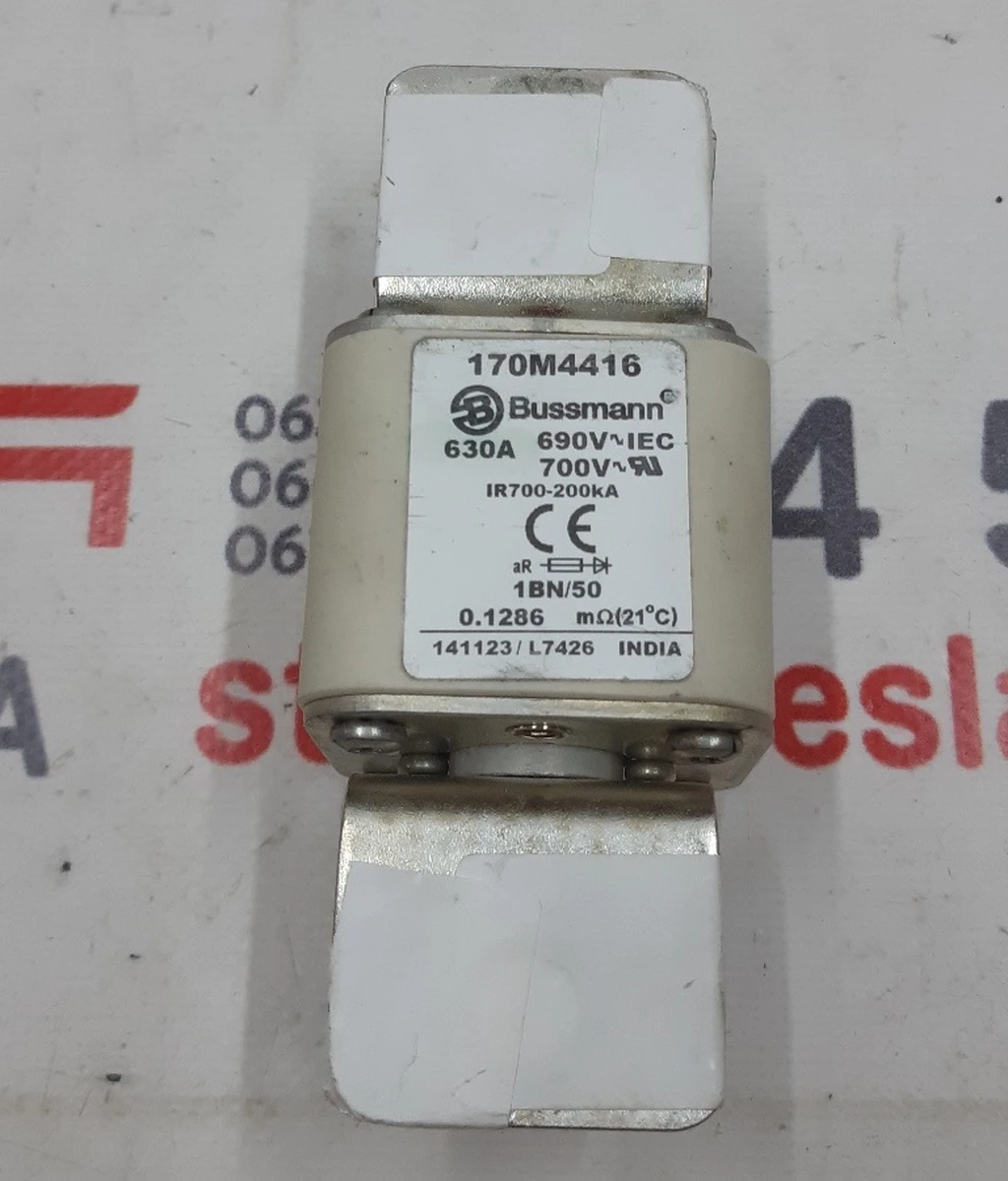 2 Запобіжник основної батареї S3 85kWh 630A Bussmann Tesla model S 1089619-00-D