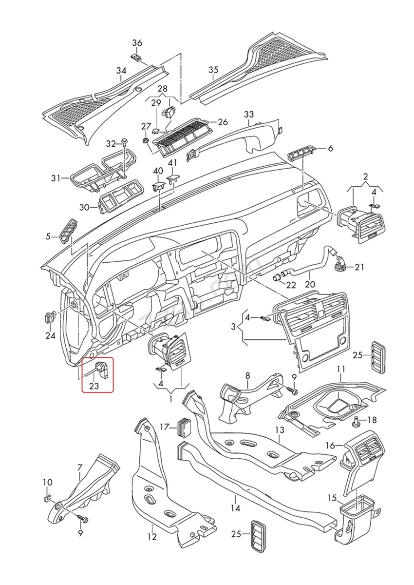 Датчик температуры Volkswagen E-GOLF 1K0907543E