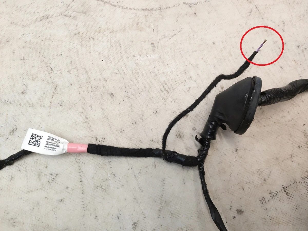 3 ASY,HARN,RR LH DOOR,M3,PREM with damage Tesla model 3 2067965-00-A