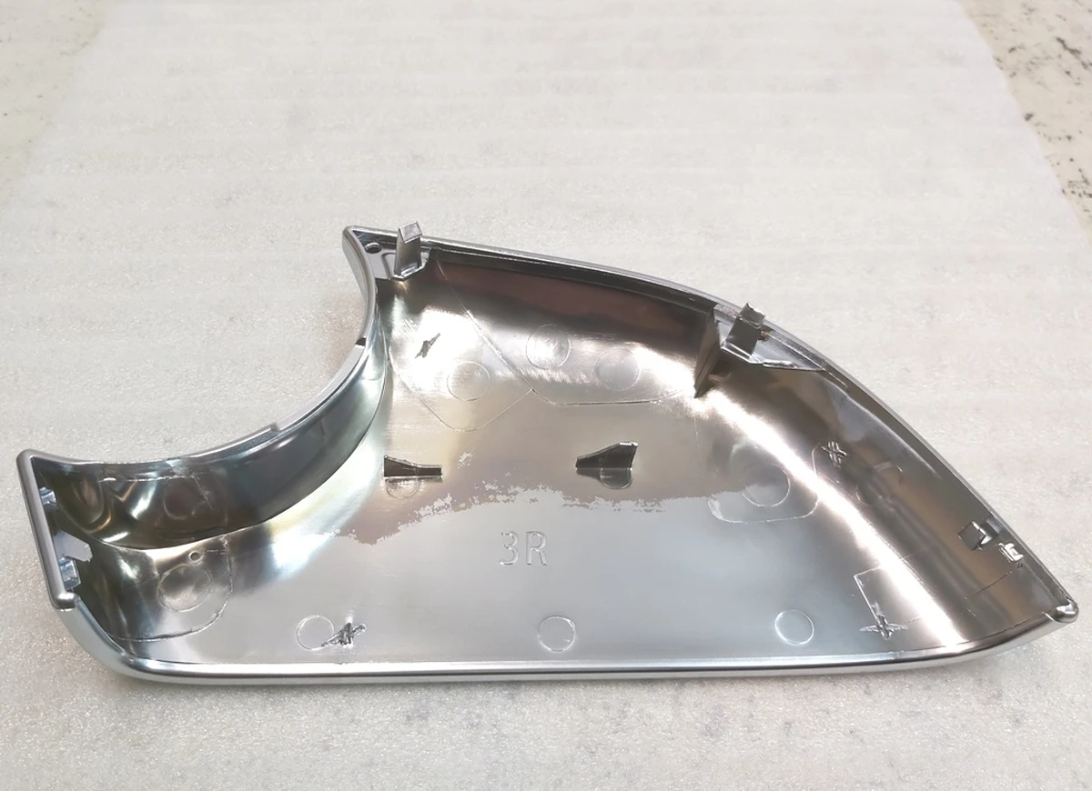 2 Cover mirror outside right lower 2287.3006 CHROME Tesla model 3 1110778