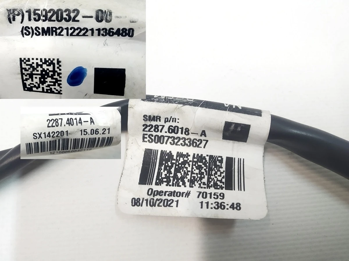 1 Электропроводка зеркала наружного правого PREMIUM 2087.4014-A Tesla Model 3 1592032-00-D