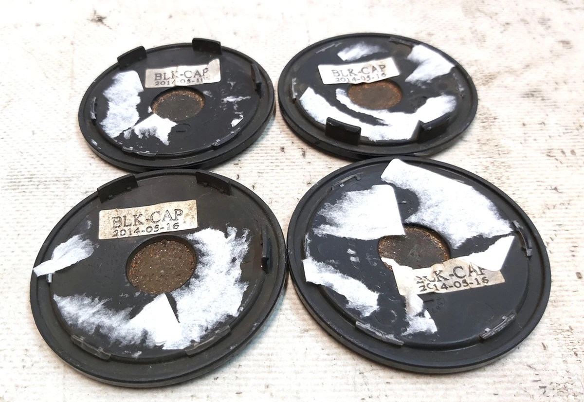 5 Forgiato Aggio 4 pcs. center wheel hub caps set (with damage) Tesla model S, model S REST 6005879-01-A