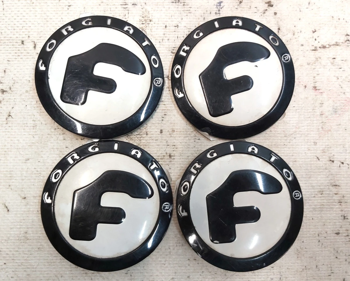5 Forgiato Aggio 4 pcs. center wheel hub caps set (with damage) Tesla model S, model S REST 6005879-01-A