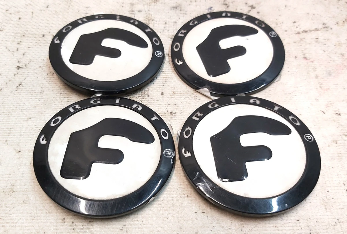 5 Forgiato Aggio 4 pcs. center wheel hub caps set (with damage) Tesla model S, model S REST 6005879-01-A