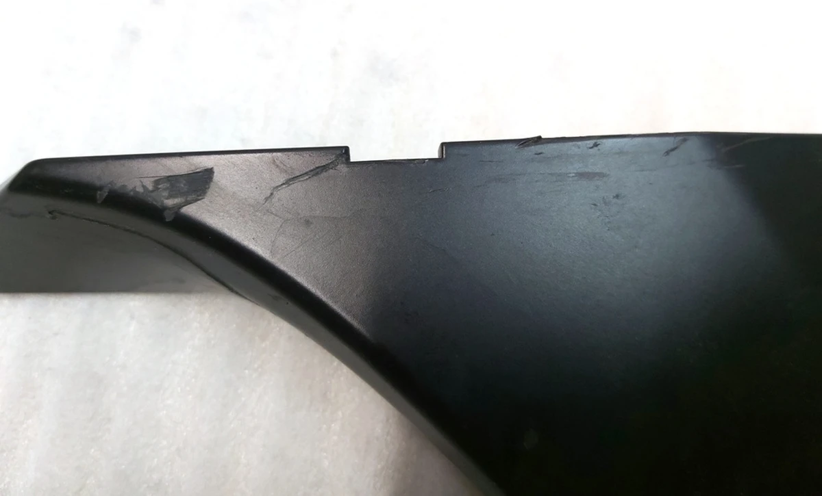 Upper right outer mirror bracket cover plate 2529.3001 BLACK with damage Tesla Model Y 1495587 1594111