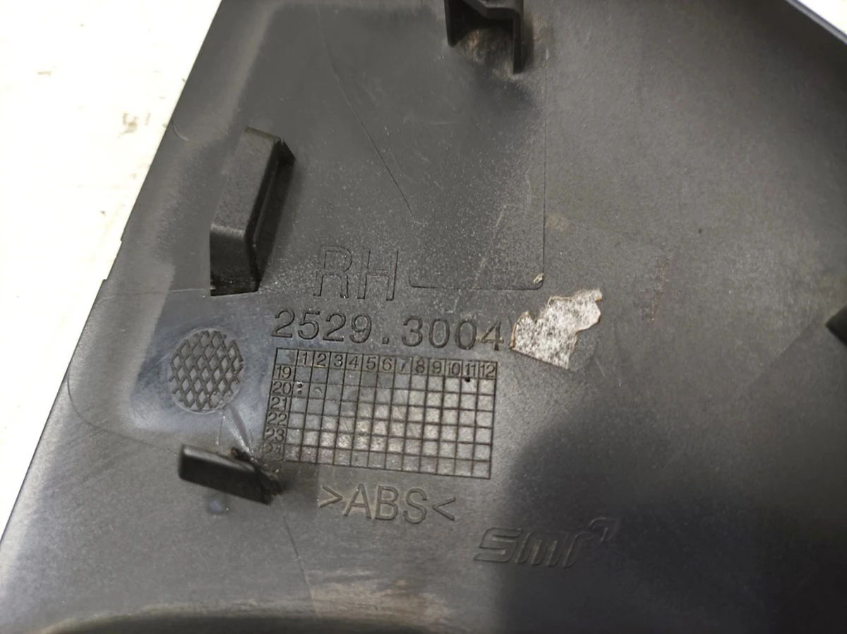 1 Накладка кронштейна дзеркала зовнішнього правого нижня Black Tesla model Y 2529.3004