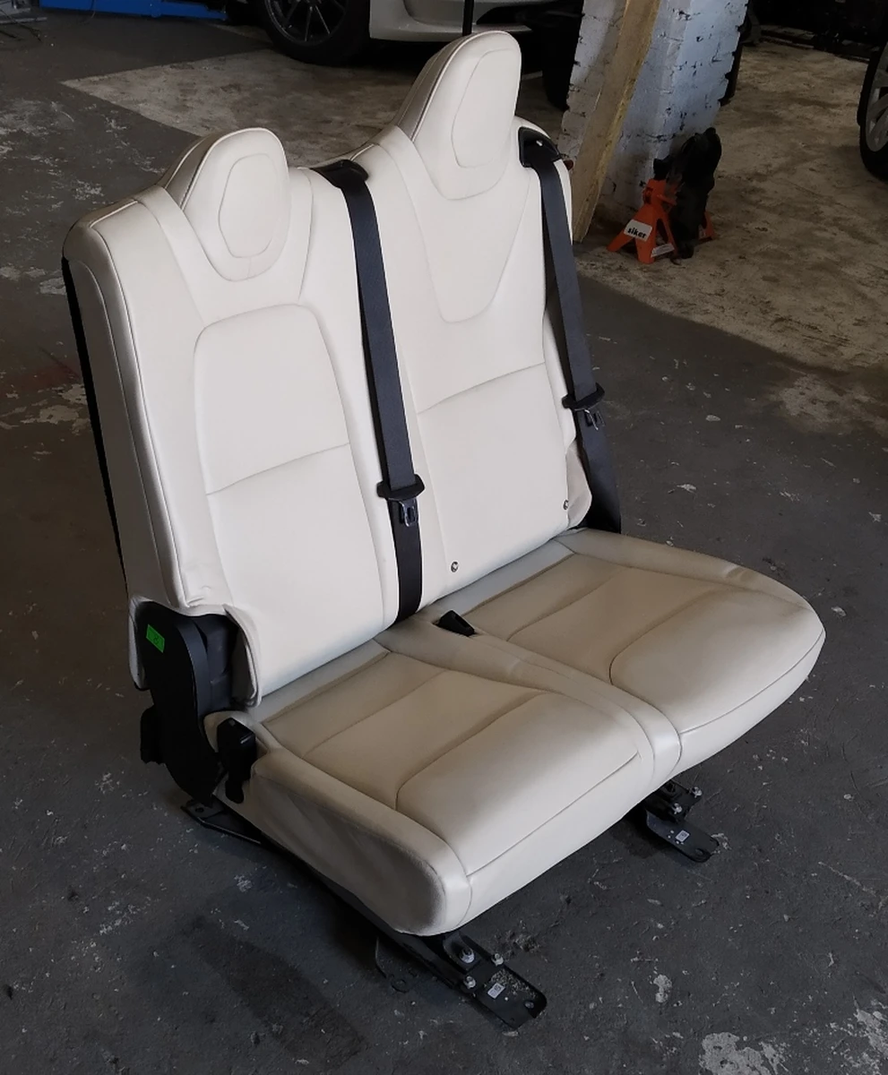 2 Seat 2nd row double left PUR CRM with movement mechanism assembly (without airbag) Tesla model X 3123713-03-A
